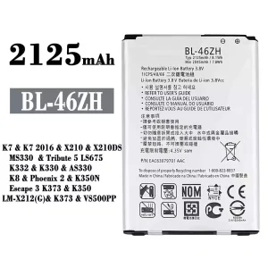 Batería telefono celular BL-46ZH para LG K7 2016 / K8 / Phoenix 2