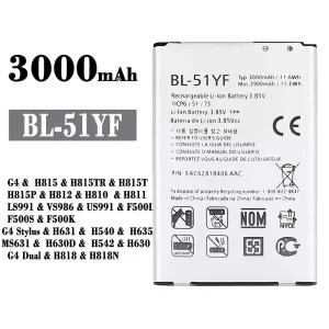Batería telefono celular BL-51YF para LG G4 /G4 Stylus / G4 Dual