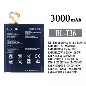 Batería telefono celular BL-T36 para LG K11 Plus /K10 / K10+
