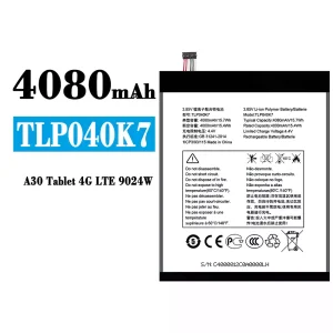 Batería telefono celular TLP040K7 para Alcatel A30 Tablet 4G LTE 9024W