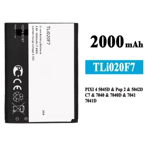 Batería telefono celular TLi020F7 para Alcatel PIXI 4 5.0 5045J/5045T/5045D