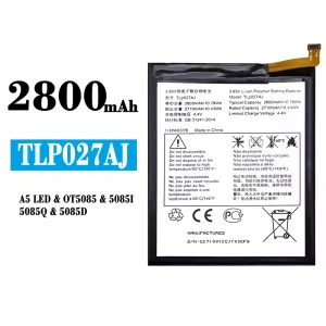 Batería telefono celular TLP027AJ para Alcatel A5 LED/OT5085/5085I/5085Q/5085D
