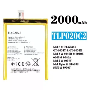 Batería telefono celular TLp020C2 para Alcatel Idol S/Idol X/IDOL 2 /IDOL ALPHA