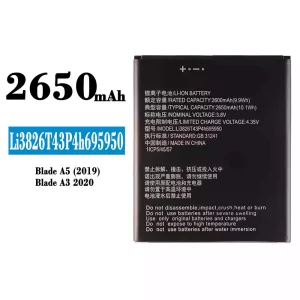 Batería telefono celular Li3826T43P4h695950 para ZTE Blade A5(2019)/A3 (2020)