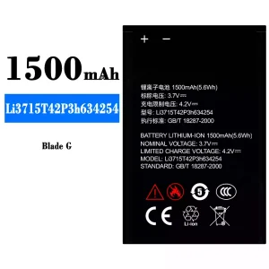 Batería telefono celular Li3715T42P3h634254 para ZTE Blade G