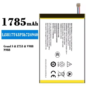 Batería telefono celular Li3817T43P3h724940 para ZTE Grand S/Z753/V988/N988