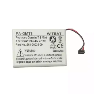 Batería para Garmin T 5 Mini,TT 15 Mini GPS,361-00035-09