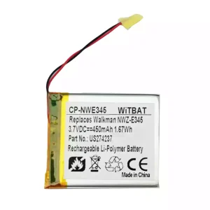 Batería para Sony Walkman NWZ-E345,NWZ-E344,NWZ-E383,NWZ-E384,NWZ-E385,NWZ-E444,NWZ-E445