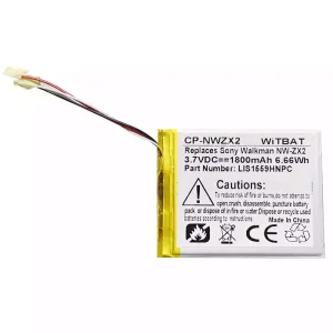 Batería para SONY NW-ZX2,LIS1559HNPC