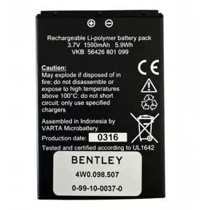 Batería para BENTLEY 56426 801 099,4W0.098.507