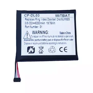 Batería para Ring Video Doorbell 2nd,5UM5E5